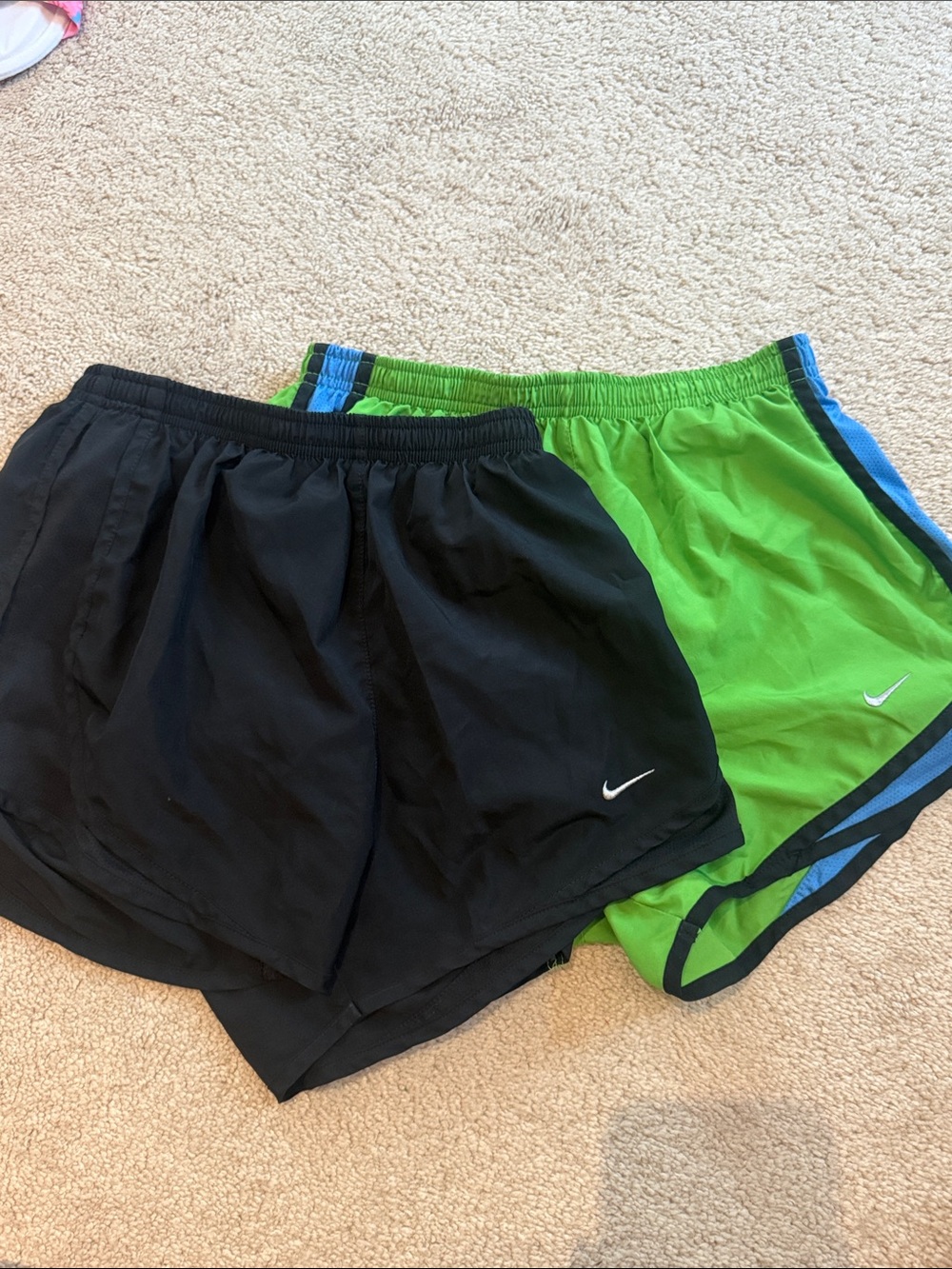 Nike Shorts Duo - Black & Bright Green